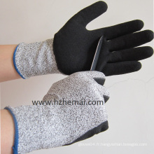 Hppe Gloves Safety Cut Resistant Nitrile Coating Work Glove Factory